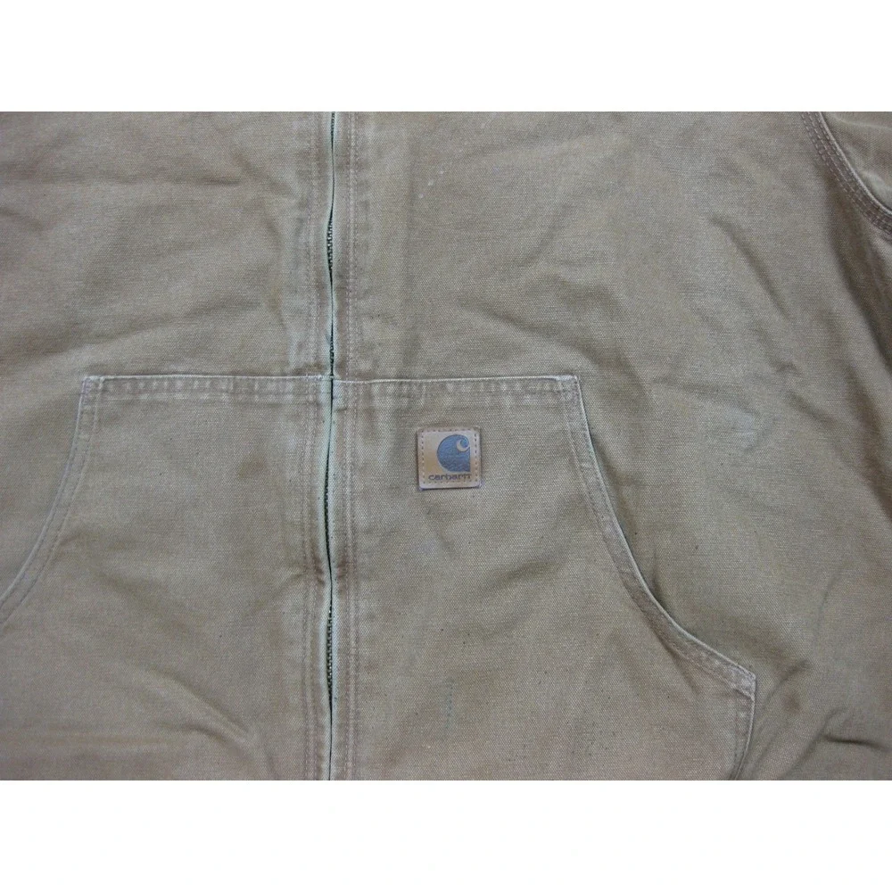 Vintage Carhartt Duck Canvas Active Jacket Men's (XL) Workwear‎ Quilt Lined J130